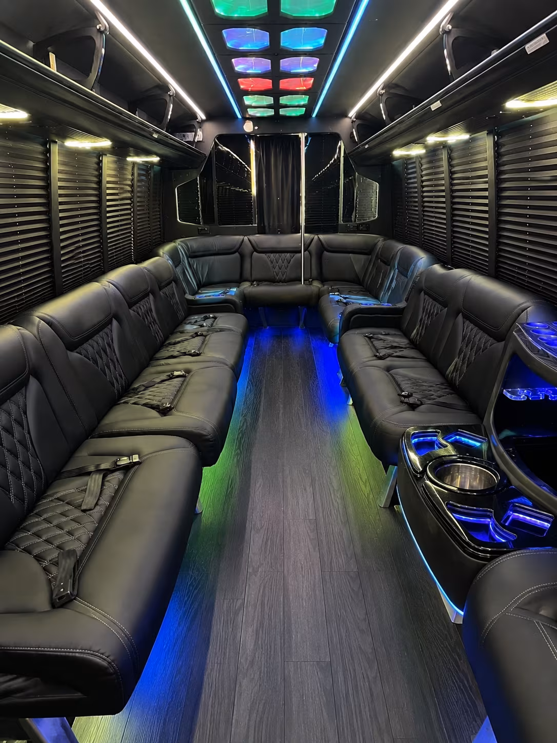 bachelorette and bachelor party buses along the oc coast