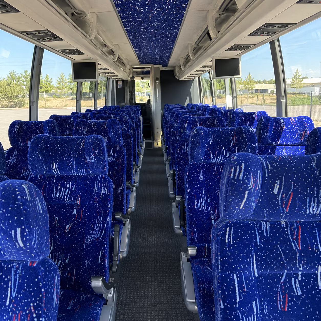 huntington beach 54 passenger charter bus interior
