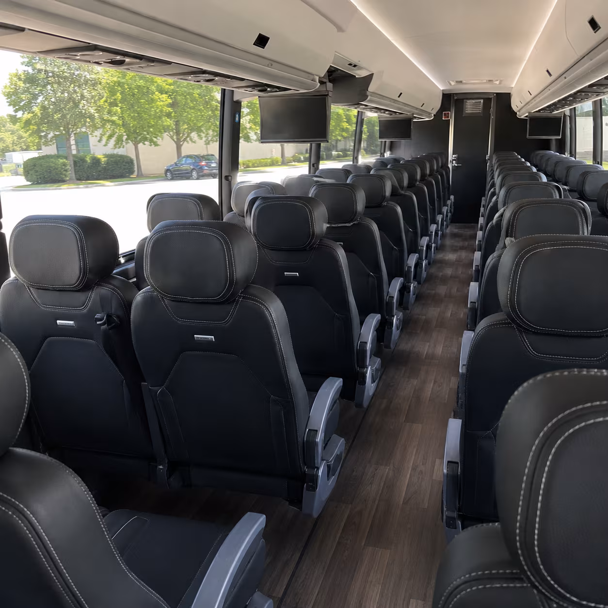 huntington beach 56 passenger charter bus interior